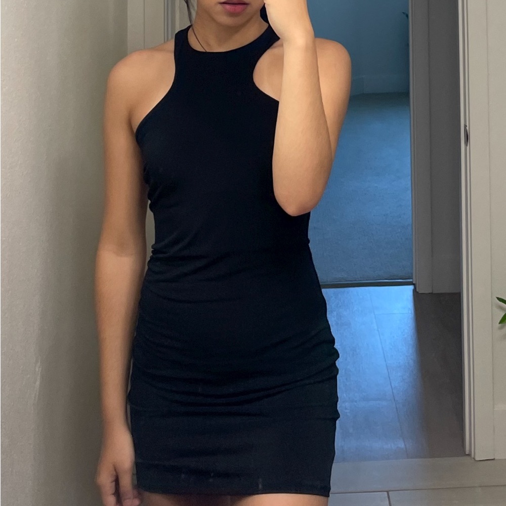 Black Halter Neck Dress